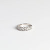 The Alternating Diamond Half Eternity Band on white background.