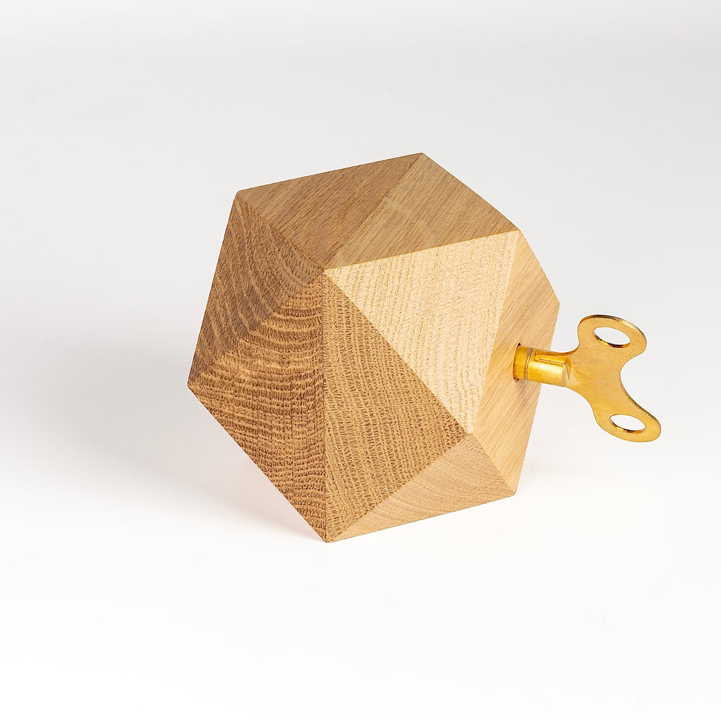 Side view on white of diamond music box