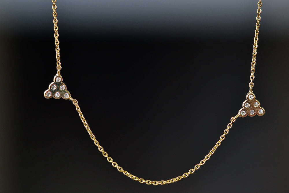 Back of Duo Triangle Necklace by Yannis Sergakis.