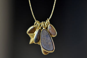 Back of Colette Opal Cluster Necklace by Pippa Small.