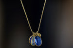 Triple Colette Mixed Blue Necklace