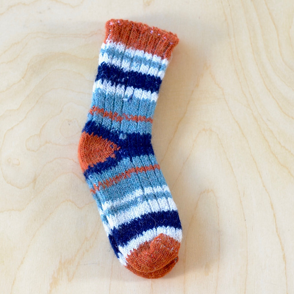 Lisa B baby socks in pimpkin.