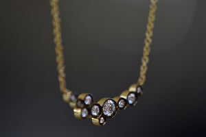 Side view of Celeste necklace.