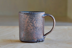 Wood fired ceramic mug 2 by Lindsay Oesterritter.