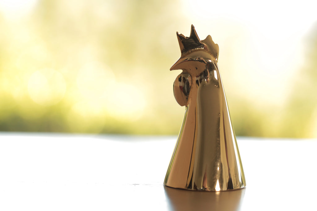 Carl Aubock 4272 Rooster Table Bell | OK