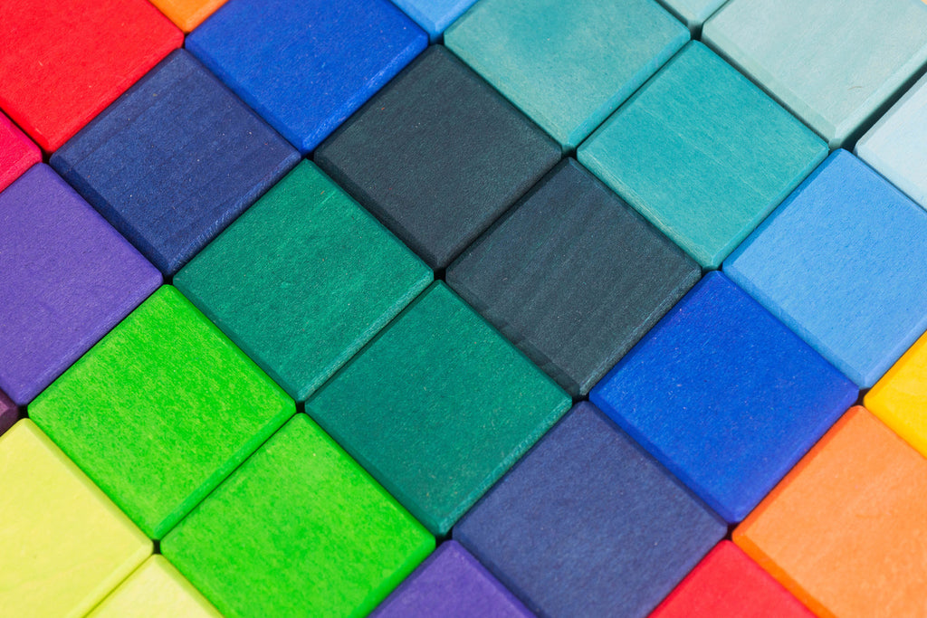 Colored wood Blocks by grimm .