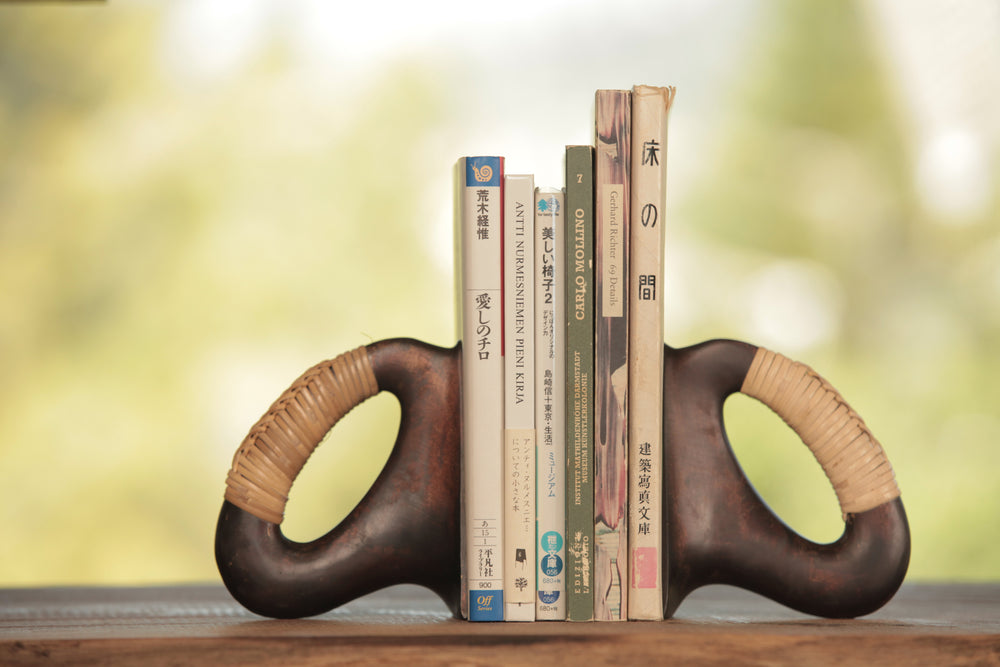Aubock Bookends 3530-3 Patina with Cane