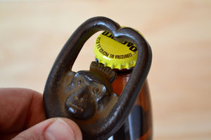 Cast Iron Monkey Bottle Opener made in Japan.