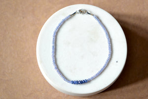 
            
                Load image into Gallery viewer, Tanzanite bead bracelet by Margaret Solow.
            
        