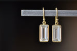 Medium Baguette Earrings in Crystal
