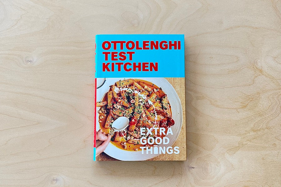 
            
                Load image into Gallery viewer, Extra Good Things from Ottolenghi Test Kitchen Voume 2 cookbook by Yotal Ottolenghi and Noor Murad cookbook for great dressings, sauces, furikakes.
            
        
