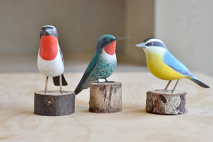 
            
                Load image into Gallery viewer, Our birds from Brazil are Beautifully made fair trade Birds from Brazil.  Modeled after birds from the region, this artisan makes them from reclaimed wood and supports his family by their production.
            
        
