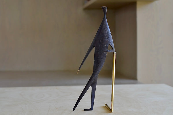 Carl Aubock Sculpture "Man With Stick" 4060