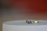 Stoned Slim Band in Blue Sapphire