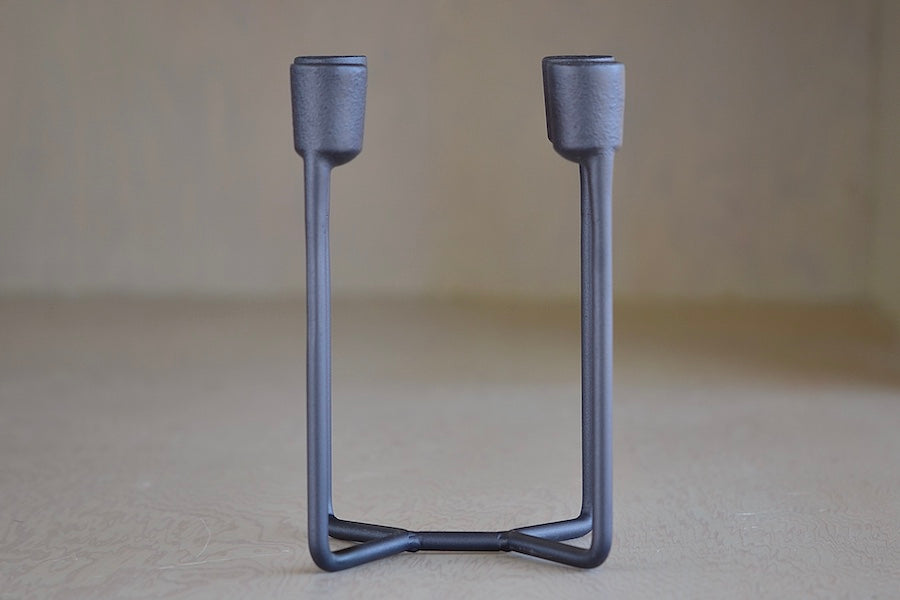 Heima Cast Iron Candle Holder in Black OK the store