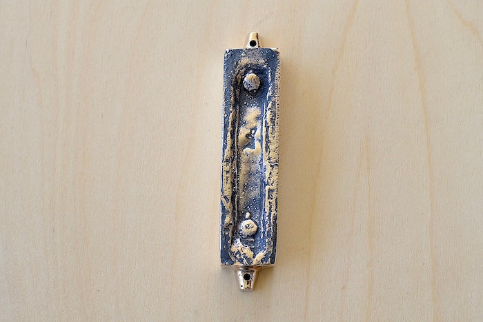 Cast Bronze "Mezuzah From This Home" Mi Polin Bialystok, ulica Ciepla 8, Poland