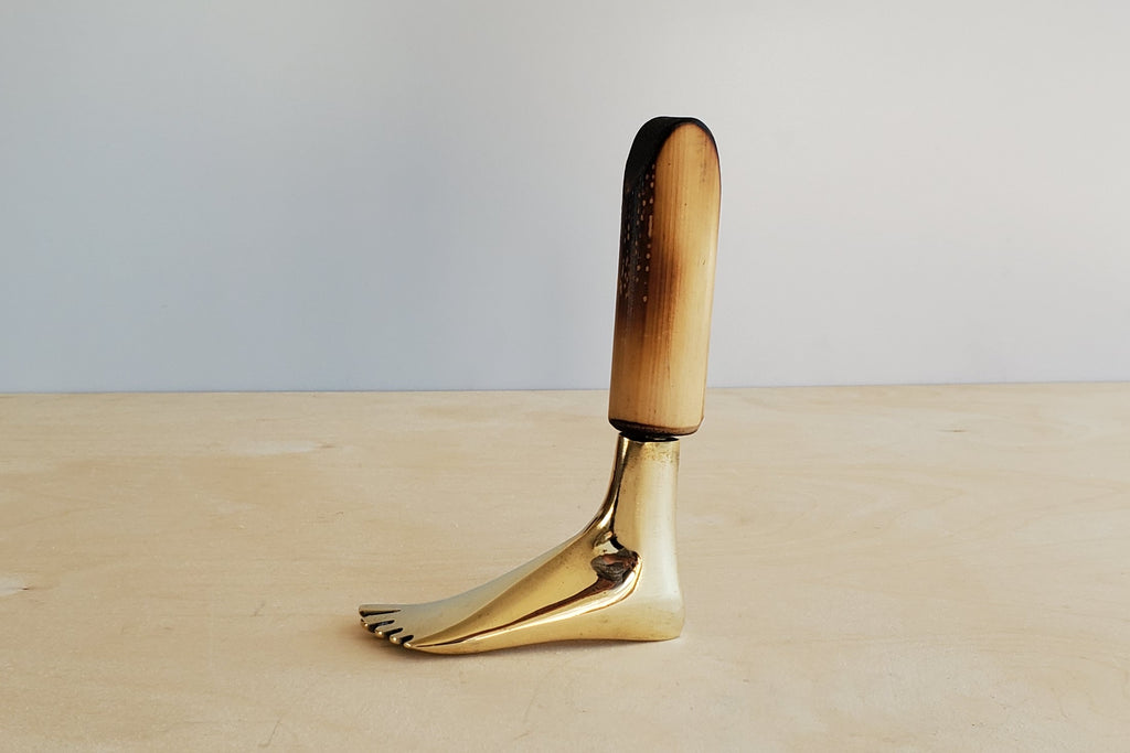 Carl Aubock Corkscrew 4275 Foot in polished brass available at OK Los Angeles. 