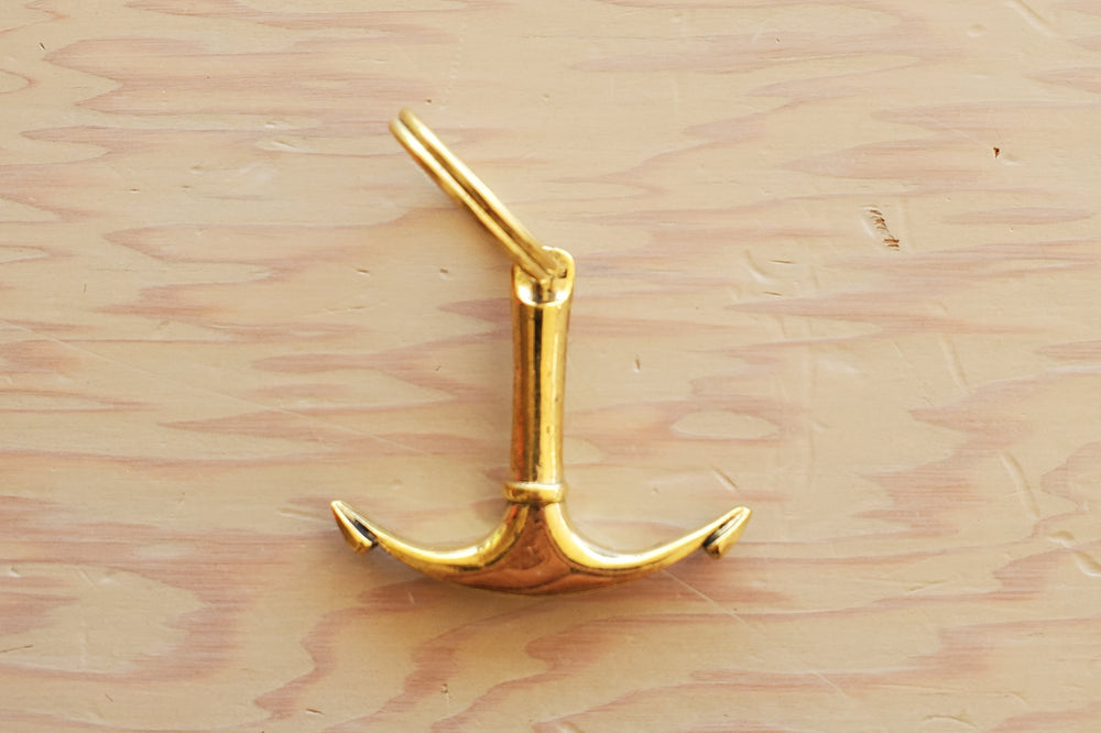 Aubock anchor key chain or key ring.