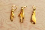 Aubock Key Rings "Hand #5735" sm, "Hand #5733"md "Foot 5735"