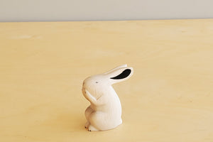 
            
                Load image into Gallery viewer, T-lab wooden animals are handmade in Bali from albizia wood, a lightweight fast-growing wood from the South Pacific. A rabbit.
            
        