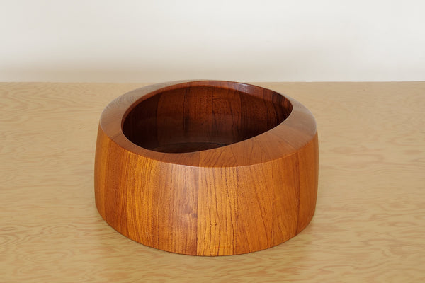Vintage Dansk Staved Teak "O" Salad Bowl By Jense Quistgaard