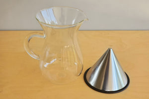 Japanese Coffee Carafe Set in glass.