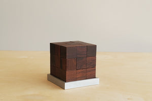 Vintage Danish Rosewood Soma Puzzle Cube by Piet Hein