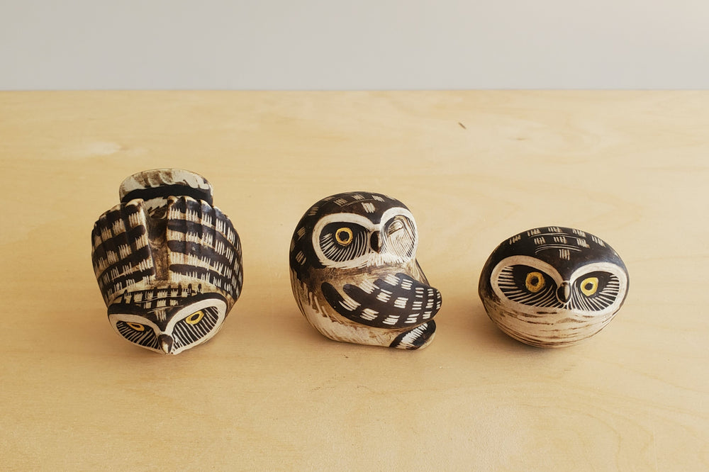 Vintage Ceramics - Set of 3 Gustavsberg Owls