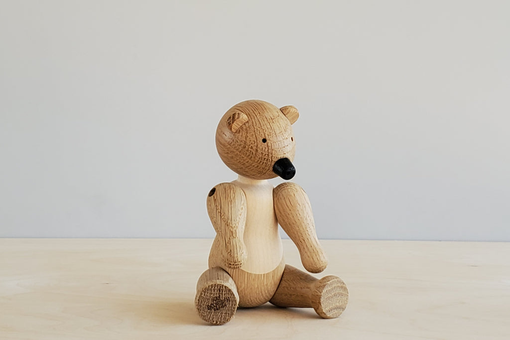 Kay Bojesen Bear in untreated oak.