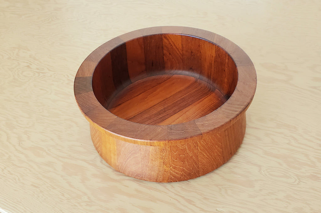 Vintage Dansk Staved Teak Salad Bowl.