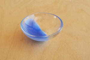 
            
                Load image into Gallery viewer, Glass Salt Bowl by Lynn Read in Blue from vitre luxe.
            
        