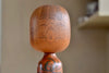 Lovely vintage artisan Kokeshi doll by well known woodworker Kuribayashi Issetsu, founding father of Sosaku-Creative Movement.  Handmade in Japan. Painted and part of his "Mugen" series.