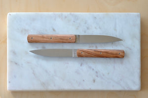 Alternate view of 9.47 Steak Knife with Olive Wood Handle by Perceval.