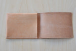 Simple Flap Wallet Natural Leather