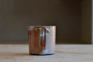 
            
                Load image into Gallery viewer, Handle of Wood Fired Mug &amp;quot;C&amp;quot; by Lindsey Oesterritter.
            
        
