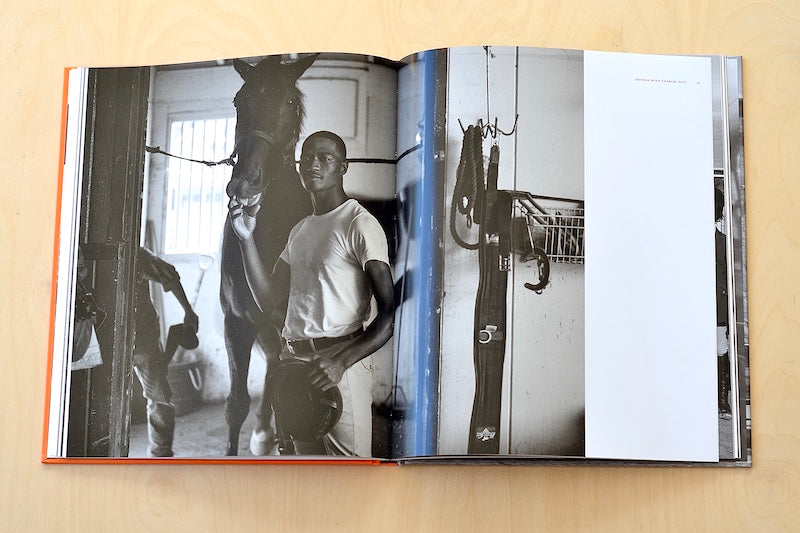 Riding Through Compton is a  Monograph depicting youth program teaching how to ride horses and responsibility. Grace, joy exudes from photographs.