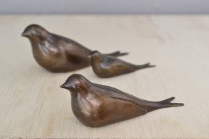 
            
                Load image into Gallery viewer, Bronze Objects &amp;quot;Swallows&amp;quot; by Anne Ricketts in three sizes.
            
        