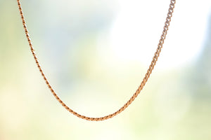 OK Chain Bar Cuban Chains 14k yellow gold 20" in 4mm wide Handmade in Los Angeles