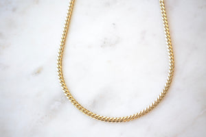 
            
                Load image into Gallery viewer, OK Chain Bar Cuban Chains 14k gold 20&amp;quot; rope chain in 4mm wide Handmade in Los Angeles
            
        