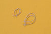 Carla Caruso 14k Yellow Gold Ribbon Hoops Small Medium