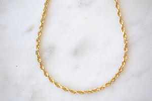 
            
                Load image into Gallery viewer, OK Chain Bar Rope Chains 14k gold 18&amp;quot; rope chain in 4mm wide Handmade in Los Angeles
            
        