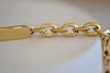 Lizzie Mandler Petite ID XS Knife Edge Oval Link Bracelet 18k yellow gold.
