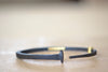 Pat Flynn Standard Mens Plain Nail Bracelet shown open.
