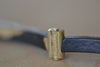 Pat Flynn Dust Nail Bracelet Blackened iron, 22k gold accents, 18k gold hinge