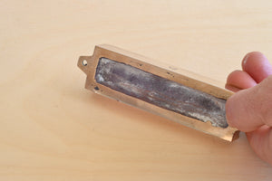 
            
                Load image into Gallery viewer, Mi Polin Bronze Mezuzah From This Home - Warsaw Poland
            
        