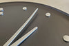 Close up of Finn Juhl Stained Ash Clock.