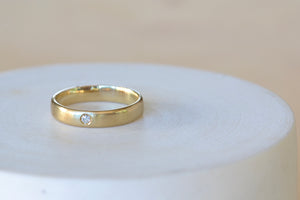 
            
                Load image into Gallery viewer, Balance Band Slim by Kaylin Hertel is a 14k 4mm  wedding band.
            
        
