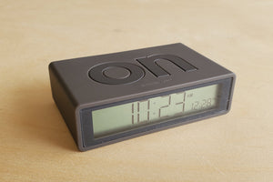 
            
                Load image into Gallery viewer, Alarm Clock CLOCK &amp;quot;ON&amp;quot; &amp;quot;OFF&amp;quot; in grey black.
            
        