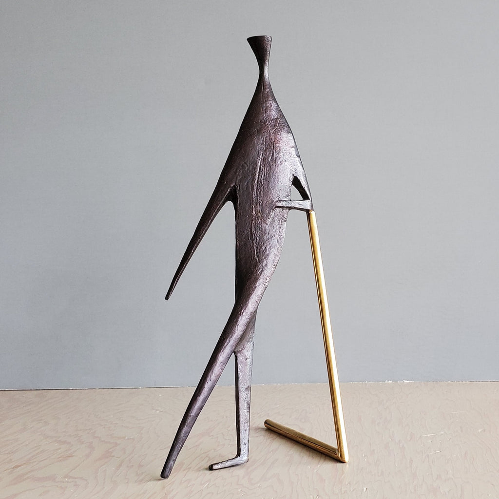 Aubock Sculpture "Man With Stick" 4060