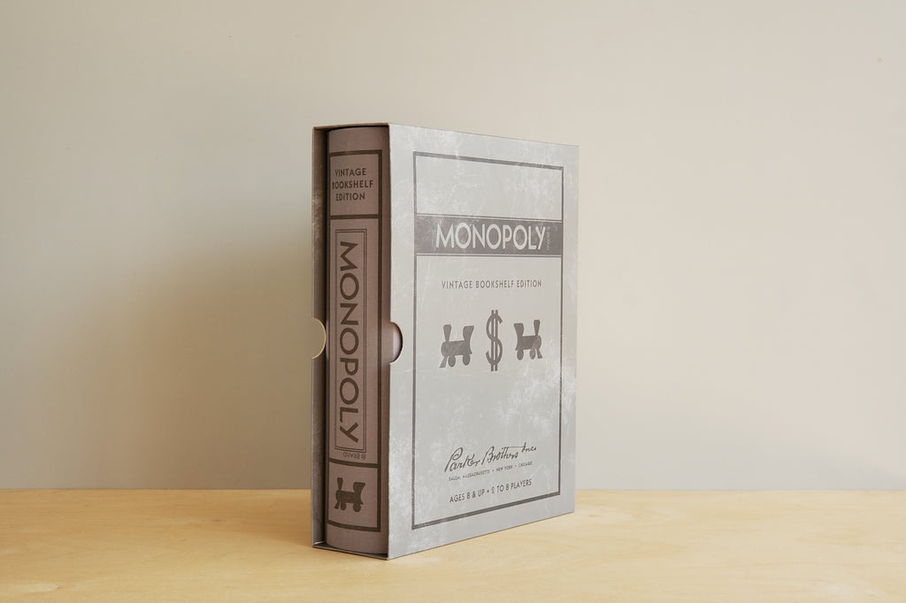 Bookshelf Editions of classic games includes Clue, Scrabble and Monopoly all sold separately.